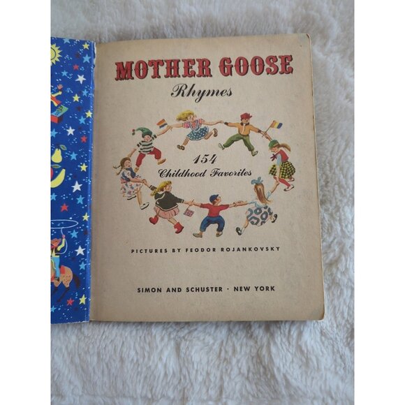 Giant Little Golden Book Mother Goose Rhymes  Feodor Rojankovsky 1st Ed A 1958 - Picture 5 of 8
